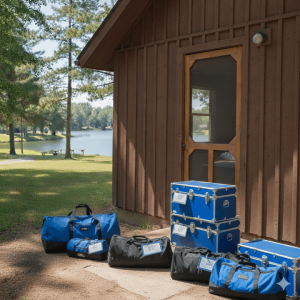 Bag drop off at camp